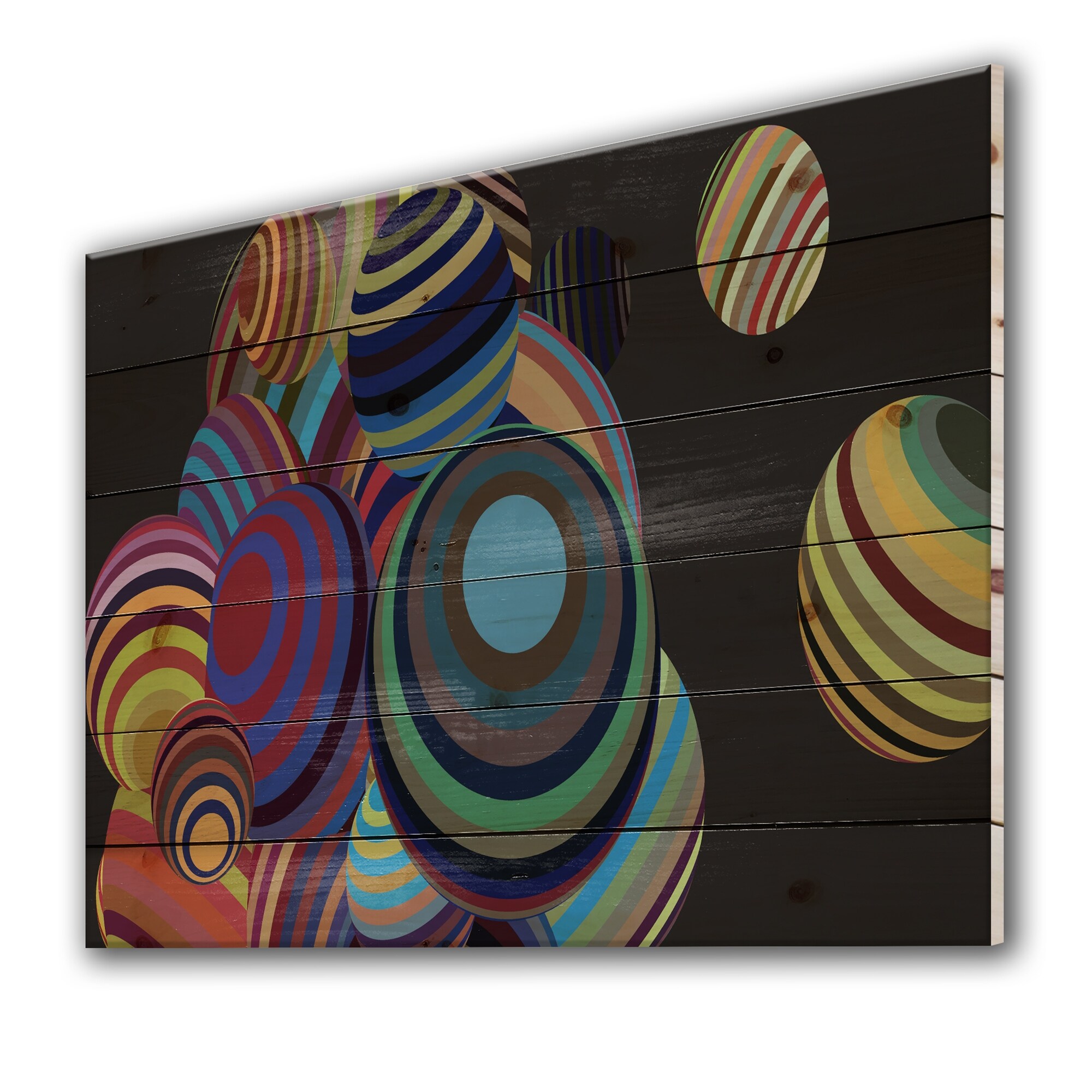 Designart '3D Illustration Of Multicolored Spheres I' Modern-image