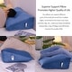 preview thumbnail 106 of 182, WOWMAX Large Reading Wedge Headboard Pillow for Bed Rest Back Support