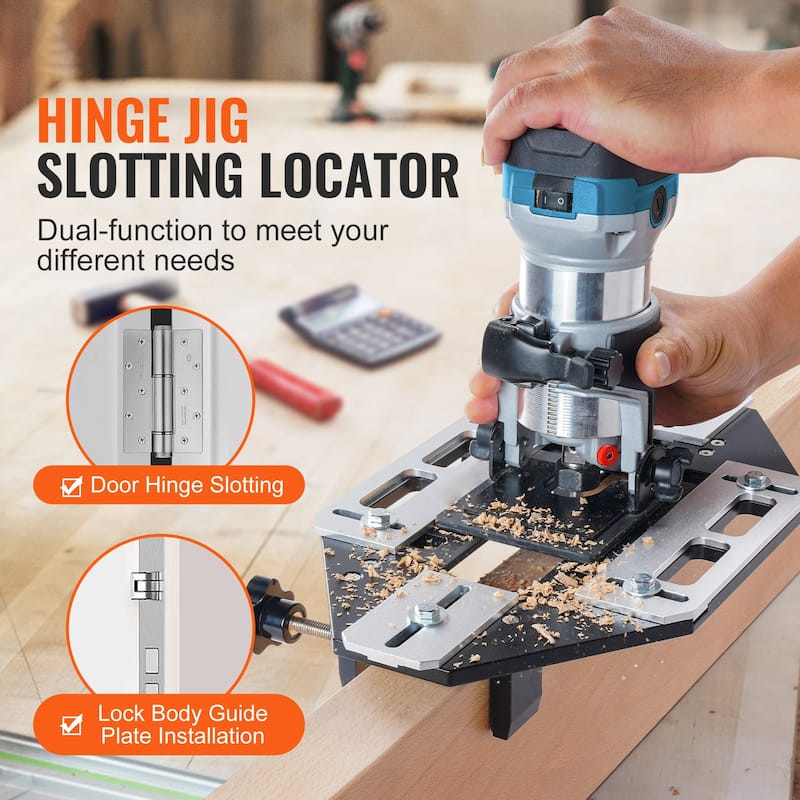 Door Hinge Jig for Door Hinge Groove and Door Lock Installation