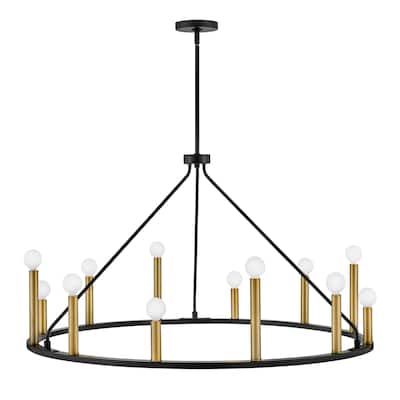 Lark 83159 Lazlo 12 Light 38" Wide Ring Chandelier