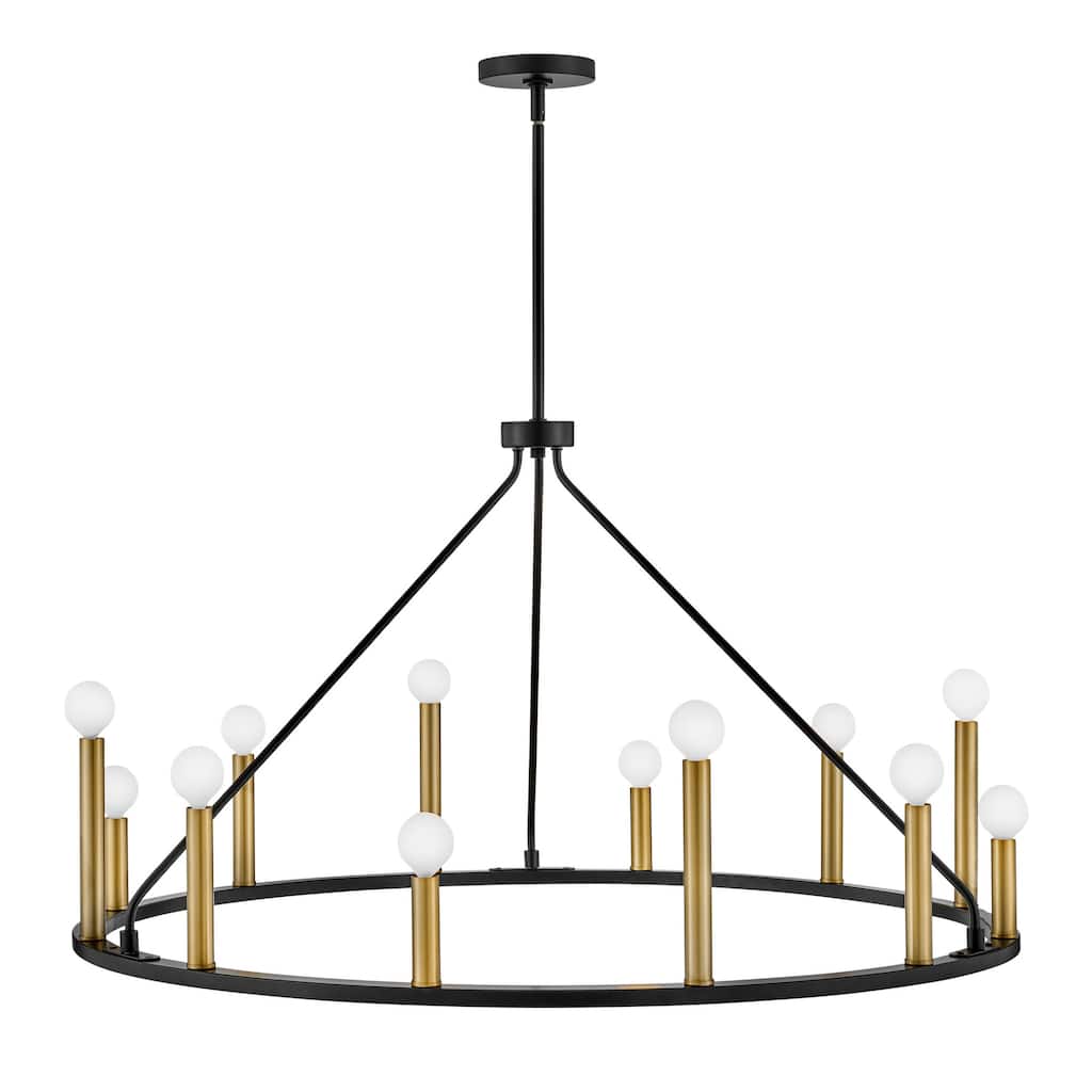 Lark 83159 Lazlo 12 Light 38" Wide Ring Chandelier