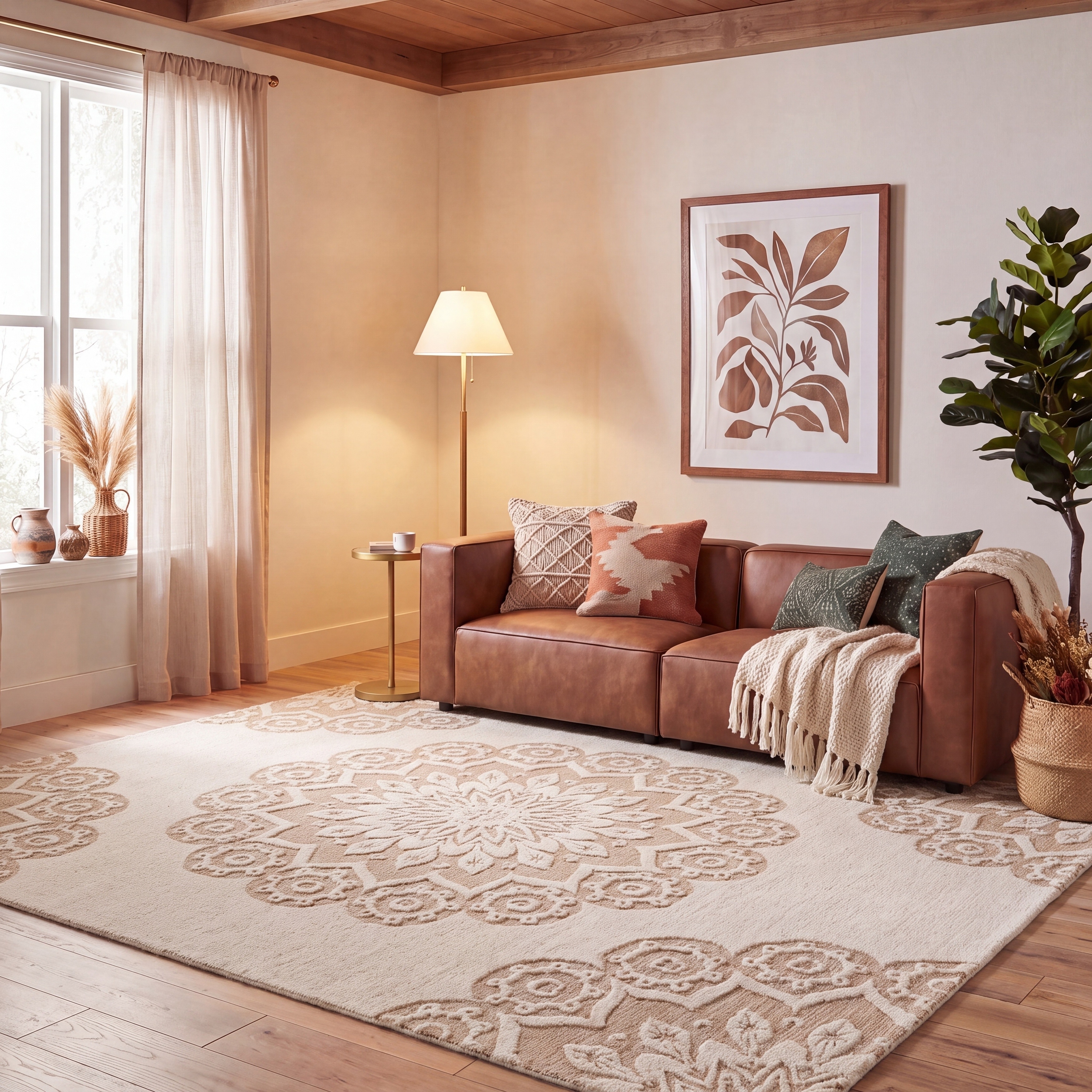 SAFAVIEH Handmade Blossom Oriella Modern Floral Wool Rug