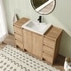 preview thumbnail 12 of 20, Jentoria 36"/48"/60" FreeStanding Bathroom Vanity with Sink, Bathroom Vanity with Soft Close Door, Drawer and Adjustable Shelf