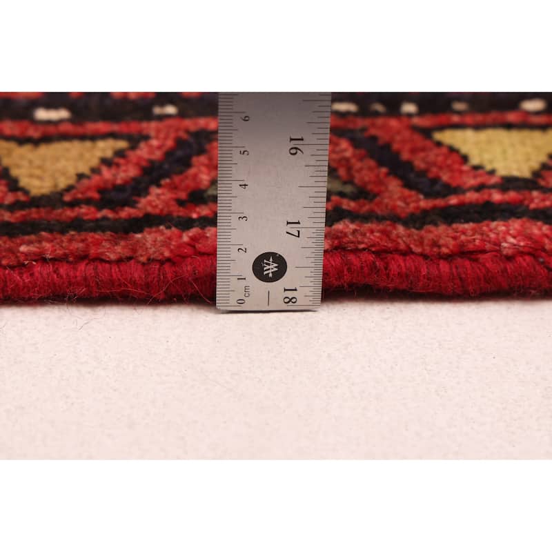 ECARPETGALLERY Hand-knotted Andelz Red Wool Rug - 4'4 x 7'0