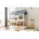preview thumbnail 12 of 11, Twin Playhouse Bunk Bed with Roof & Guardrails