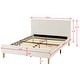 preview thumbnail 12 of 29, Upholstered Platform Bed Frame, Soft Headboard, Wood Support, Grey or White