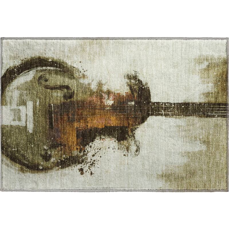 Premium Washable Super Soft Modern Guitar Mayfield Rug