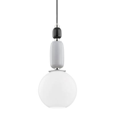 The Curated Nomad Lupin 1-light Transitional Pendant with Woven Shade