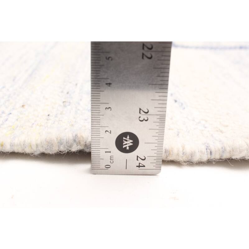 ECARPETGALLERY Flat-Weave Ankara FW Ivory Wool Kilim - 5'4 x 7'7