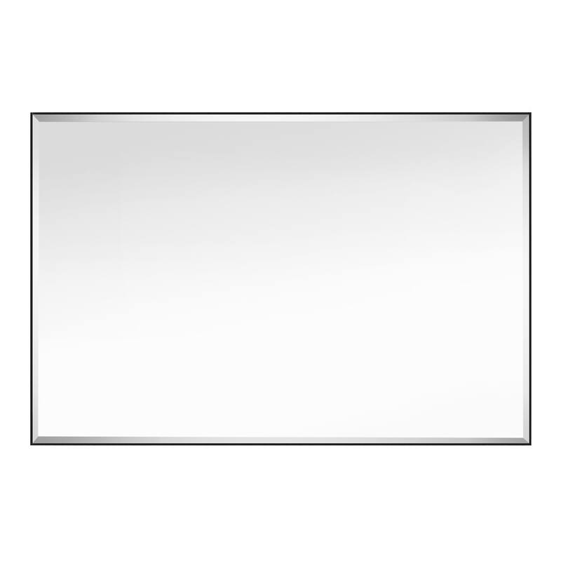 Rectangle Metal Framed Beveled Edge Bathroom Vanity Mirror