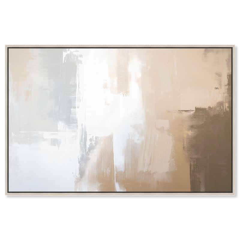 Solace in Softness I Canvas by Art Remedy - 45" x 30" - Silver