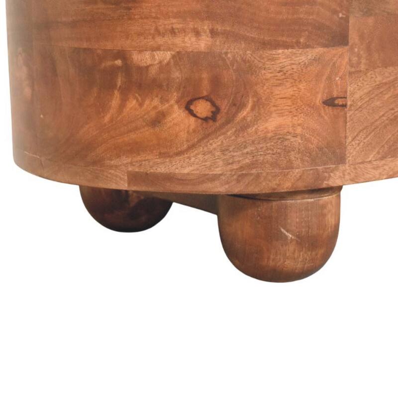 Artisan Furniture Solid Wood Curva Storage Trunk, Brown with storage - N/A