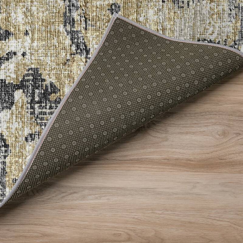 Indoor/ Outdoor Accord Modern Abstract Polyester Washable Rug New