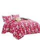 preview thumbnail 2 of 4, Pink Rainbows & Unicorns Reversible Kids Quilt Coverlet Bedspread Bedding Set