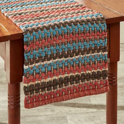 Park Designs Santa Fe Chindi Table Runner 13" X 54" - 13" X 54"