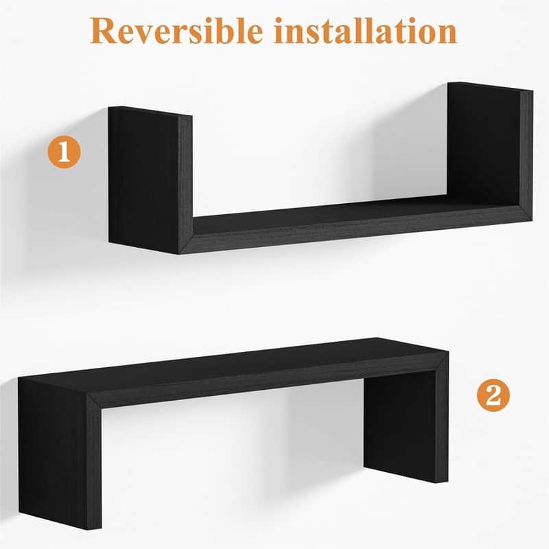 Wall Shelves for Bathroom - 4.72"D x 16.73"W x 5.12"H