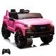 preview thumbnail 14 of 23, 24V Kids Electric Vehicle Baby Car Licensed Chevrolet Silverado Pink