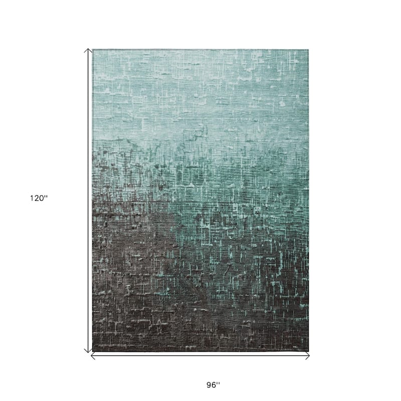HomeRoots Ombre Transitional Rectangle Outdoor Rug