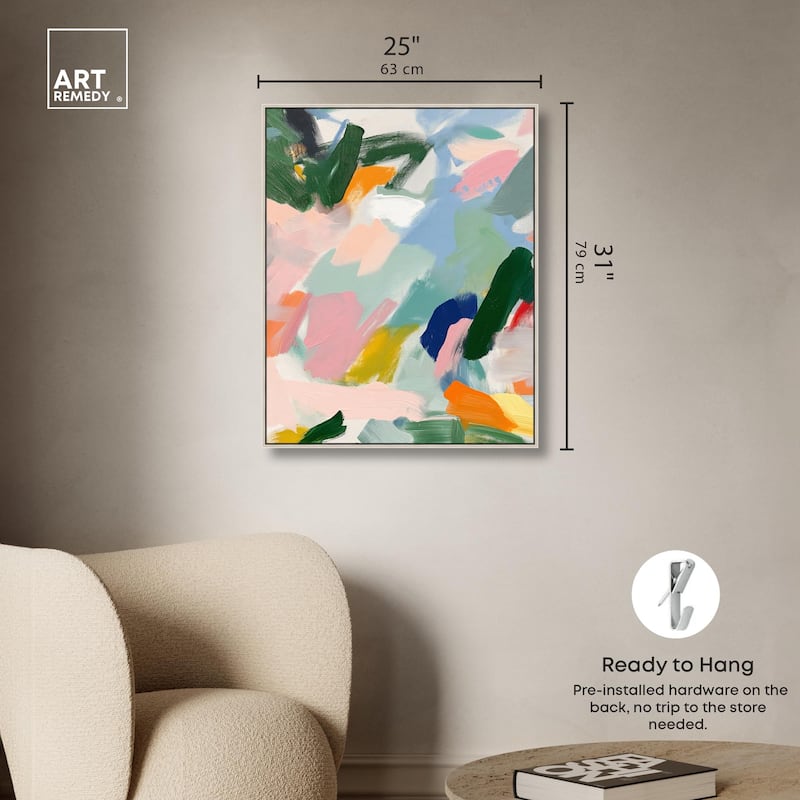 Abstract Brush Rhythm Canvas by Art Remedy