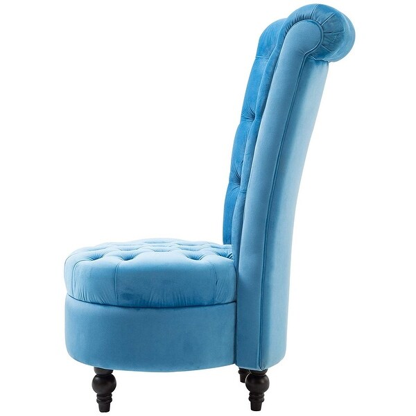 Blue hotsell plush chair