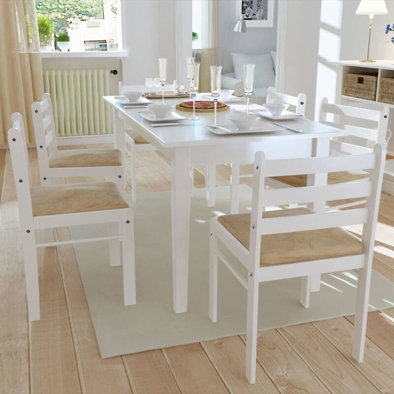 2/4/6 pcs Wooden Dining Chairs Square 2 Colours Selectable - 17.3" x 17.7" x 31.9"