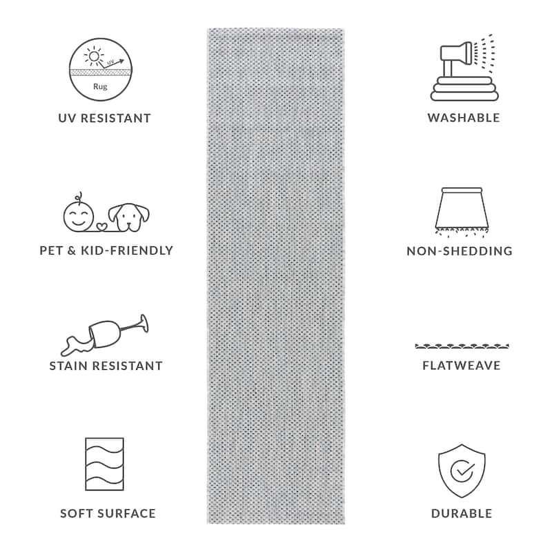 SAFAVIEH Courtyard Begajeta Indoor/Outdoor Waterproof Patio Backyard Rug.