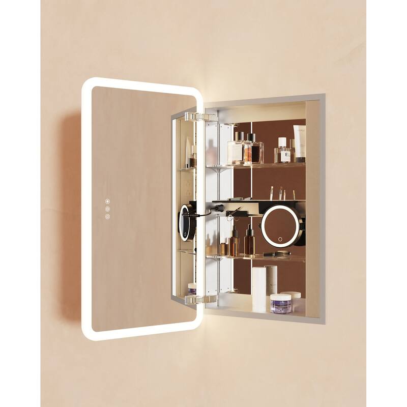 Robern GR2444D4RP1N Presence 23-1/4" x 43-3/8" Lighted Frameless