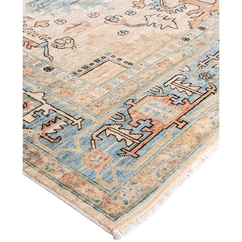Serapi One-of-a-Kind Hand-Knotted Area Rug - Ivory - 9' 2" x 12' 2"