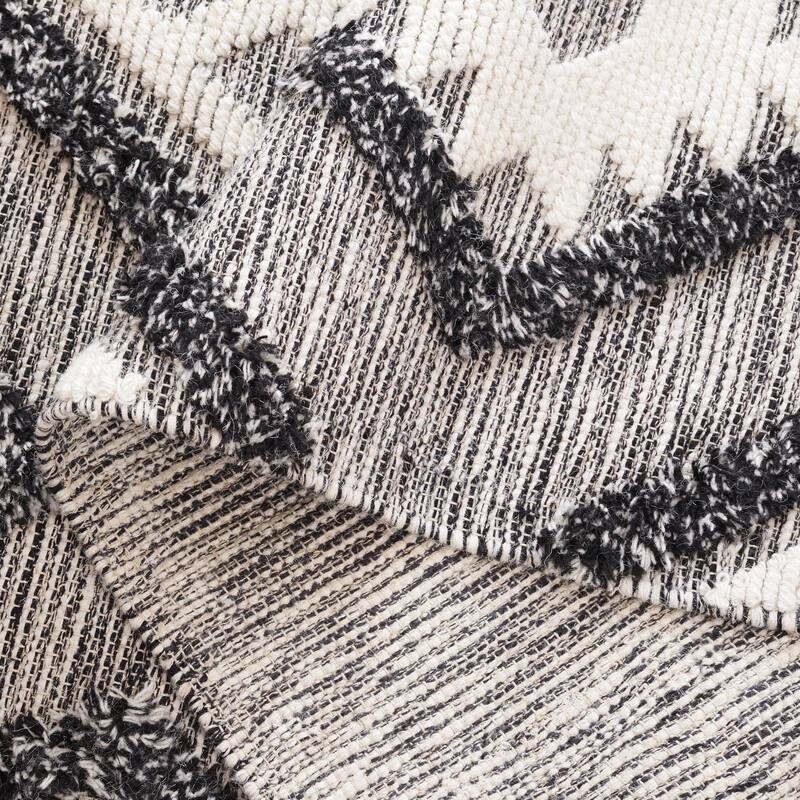 SAFAVIEH Handmade Natura Aladina Rustic Diamond Trellis Wool Rug