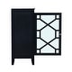 preview thumbnail 7 of 11, Linon Ava Black Small Cabinet with Glass Door