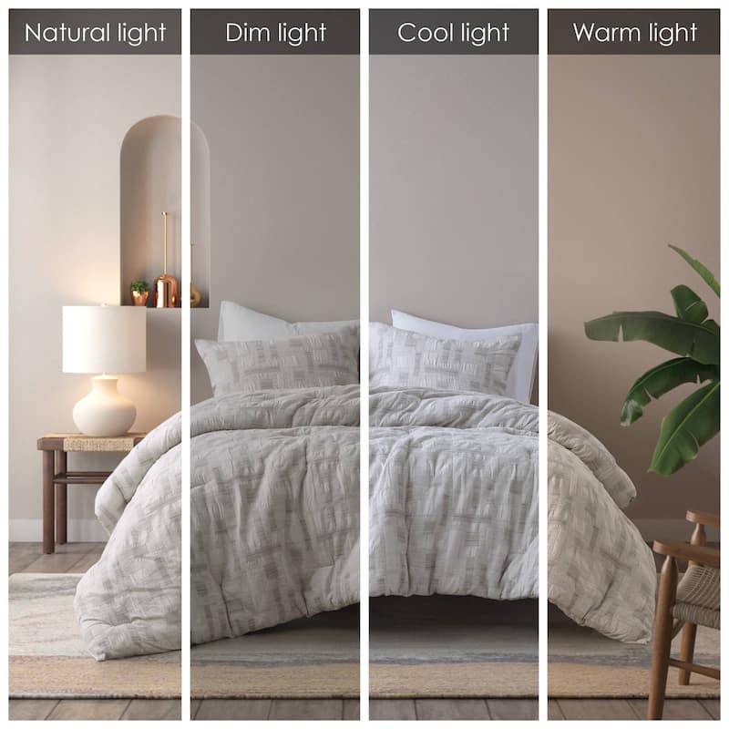INK+IVY Cairo 3 Piece Cotton Jacquard Comforter Set