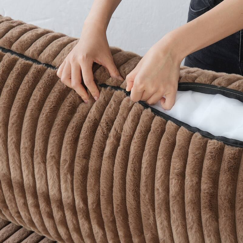 L-shaped Soft Plush Upholstered Modular Sectional Sofa Deep Living Room Couch