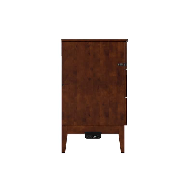 Santa Fe Murphy Bed Chest with Mattress and Built-in Charger