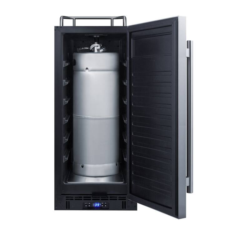 Summit 15 Inch Wide 2.9 Cu. Ft. Built-In or Free Standing Kegerator