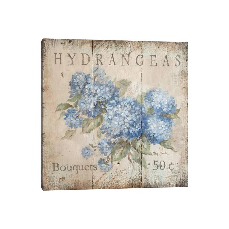 iCanvas "Hydrangeas Bouquets (50 Cents)" by Debi Coules Canvas Print