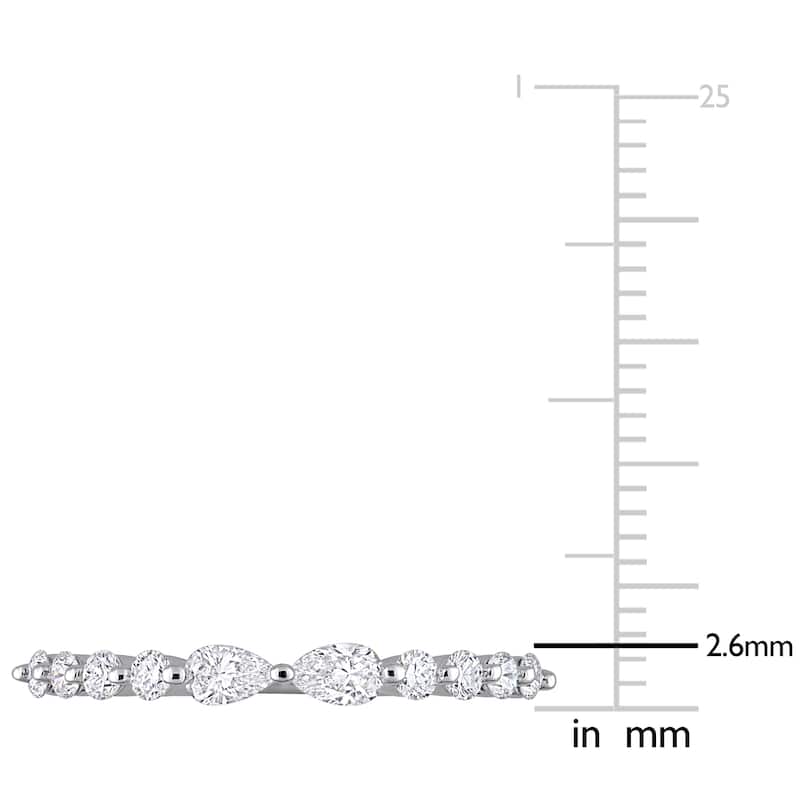 5/8ct TDW Lab-Grown Diamond Band in Platinum Silver