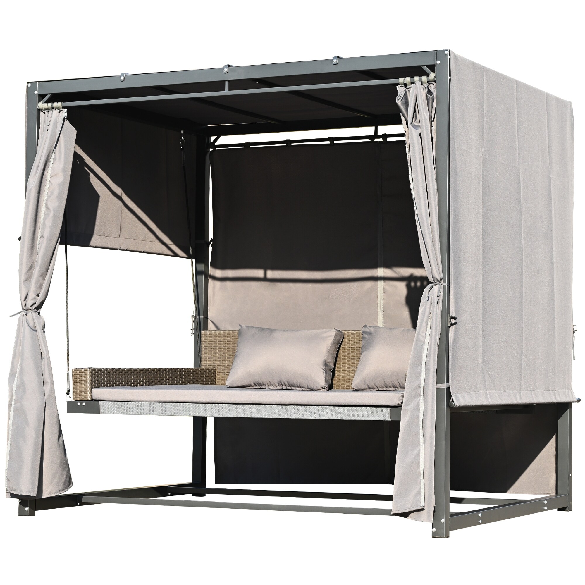 Swinging canopy online bed