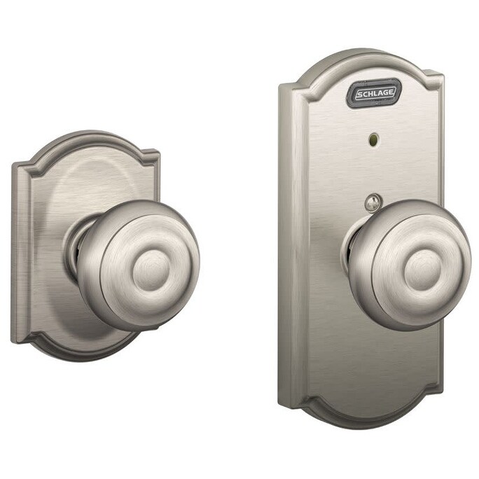 Shop Schlage Fe10 Geo Cam Camelot Built In Alarm Passage Door Knob