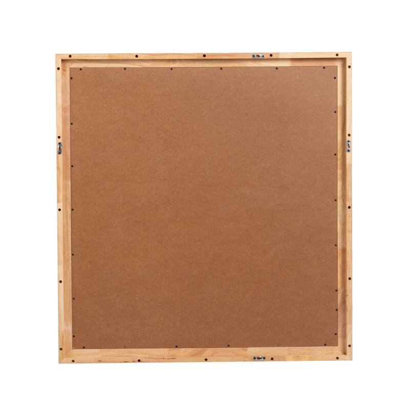 Nova Domus Santa Barbara Modern Natural Rectangular Mirror - White/Oak