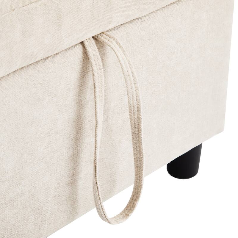 111.8 inch Sectional Sofa Pull-out Sofa Bed