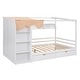 preview thumbnail 4 of 13, White Full Size Solid Wood House Bed with Two Drawers & Wardrobe