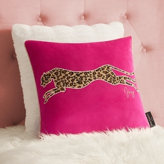 Juicy Couture Velvet Cheetah Pillow 14" x 24"