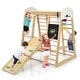 preview thumbnail 14 of 20, Costway Indoor Playground Climbing Gym Kids Wooden 8 in 1 Climber - See Details Natural