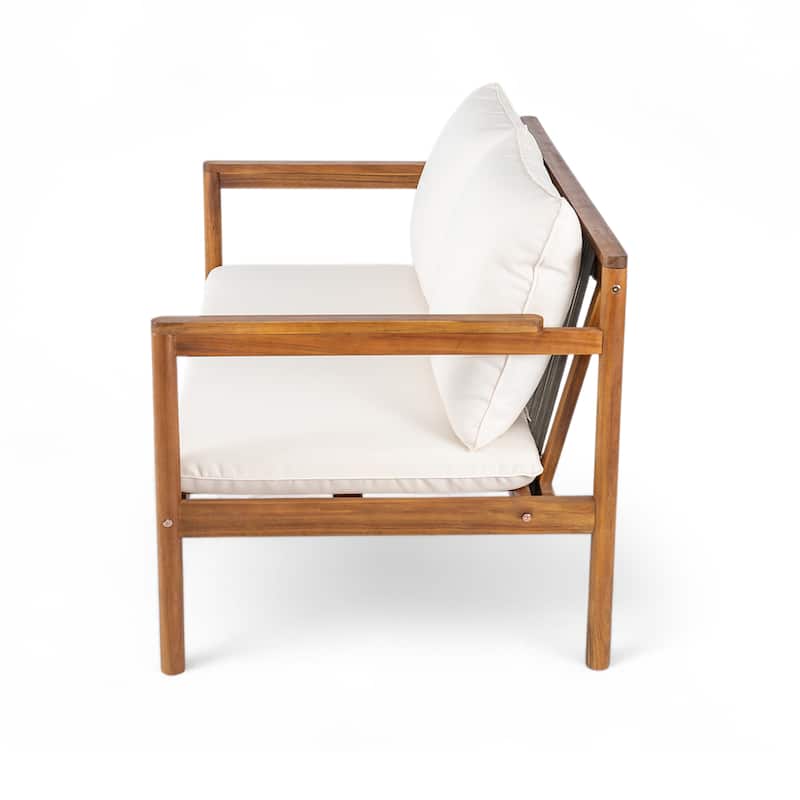Christopher Knight Home- Elk Acacia Wood Outdoor Chat Set