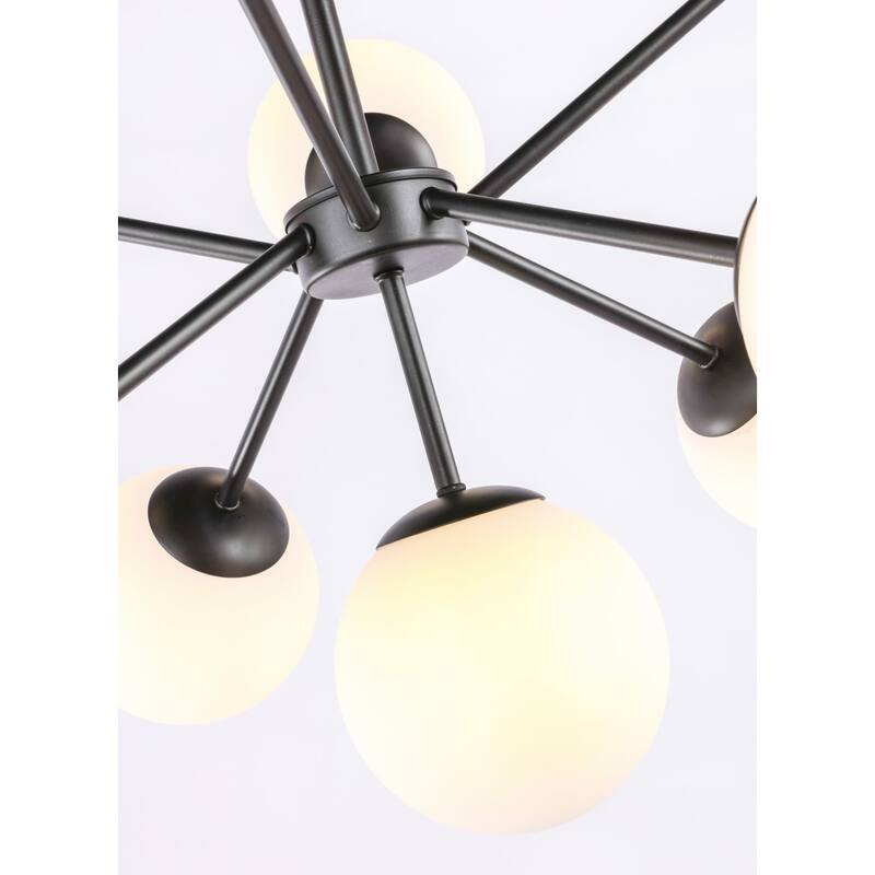 Elegant Lighting Jupiter 9 Light 26" Wide Abstract Chandelier