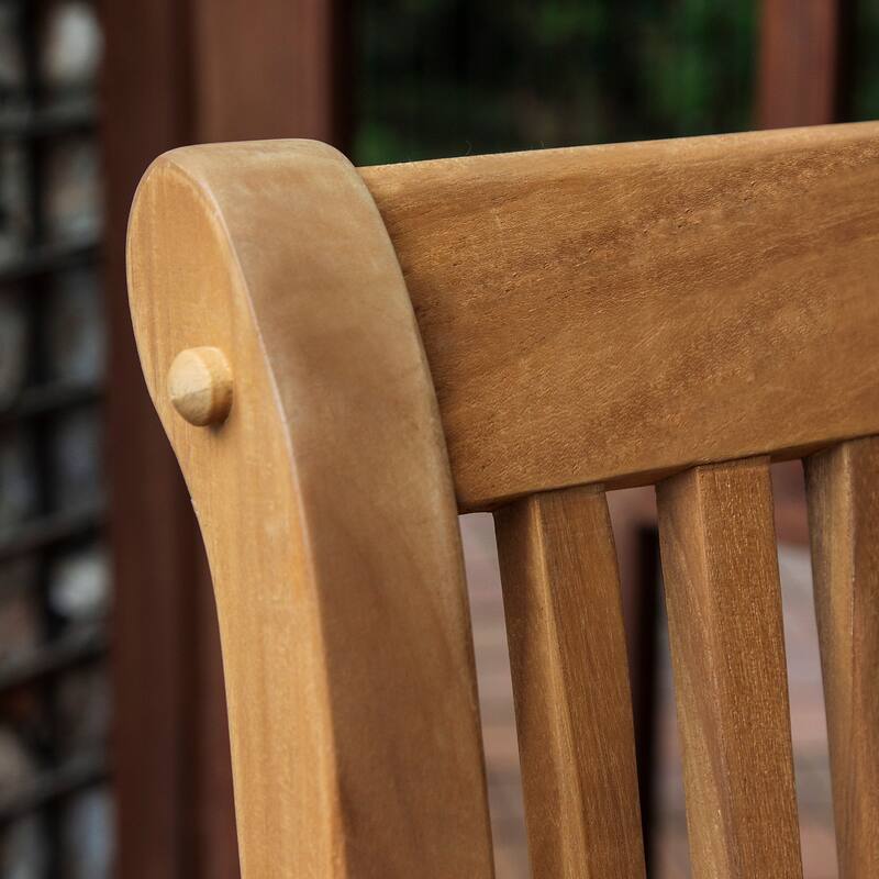 Cambridge Casual Chara Teak 3-piece Outdoor Bar-height Bistro Set