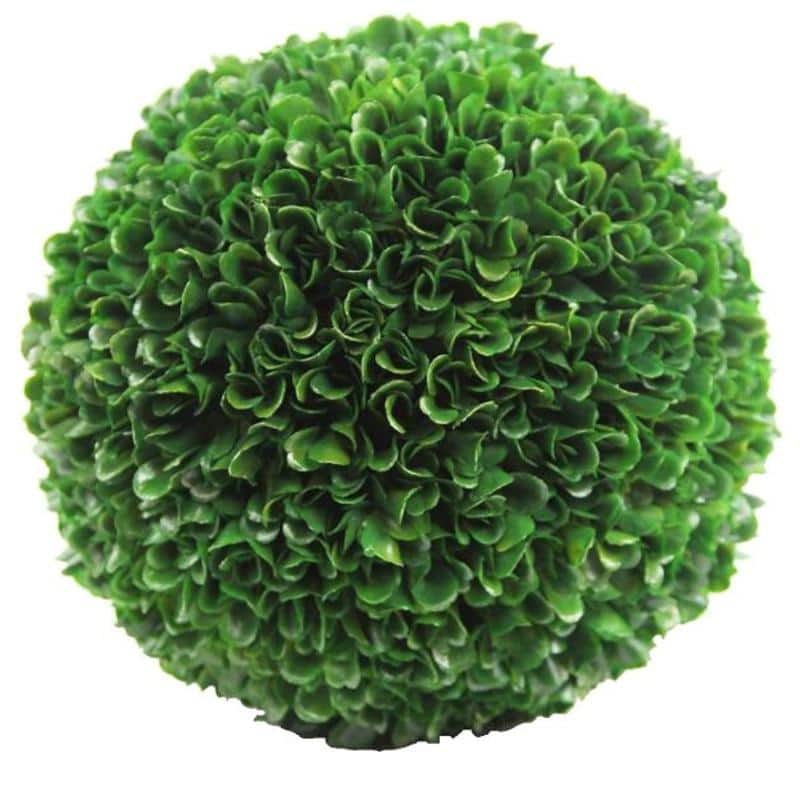 Faux Preserved Artificial Boxwood Ball Topiary Plant 7.25"H, Green - ABN5P014-GRN