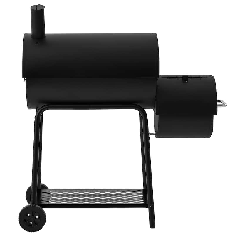 Royal Gourmet Charcoal Grill with Barrel Offset Smoker
