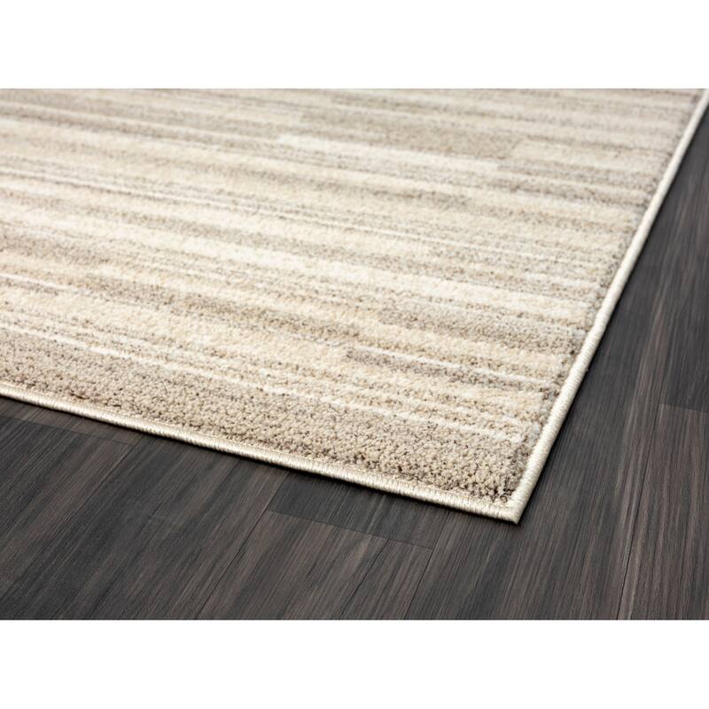 Terra by Obeetee Chelsea Stripes Neutral Rug