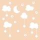 preview thumbnail 5 of 5, Walplus White Sky Clouds Baby Sleep Children Wall Stickers Nursery Decor